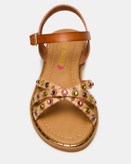 KIDS' GILLIAN COGNAC MULTI