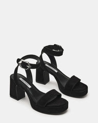 ELIDA BLACK SUEDE