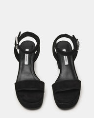 ELIDA BLACK SUEDE