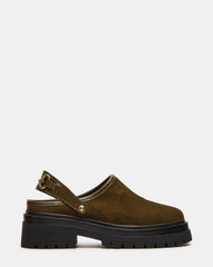 ERBA OLIVE SUEDE