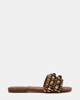 MARIKA BEADS BROWN RAFFIA