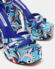 RETRO BLUE PRINT