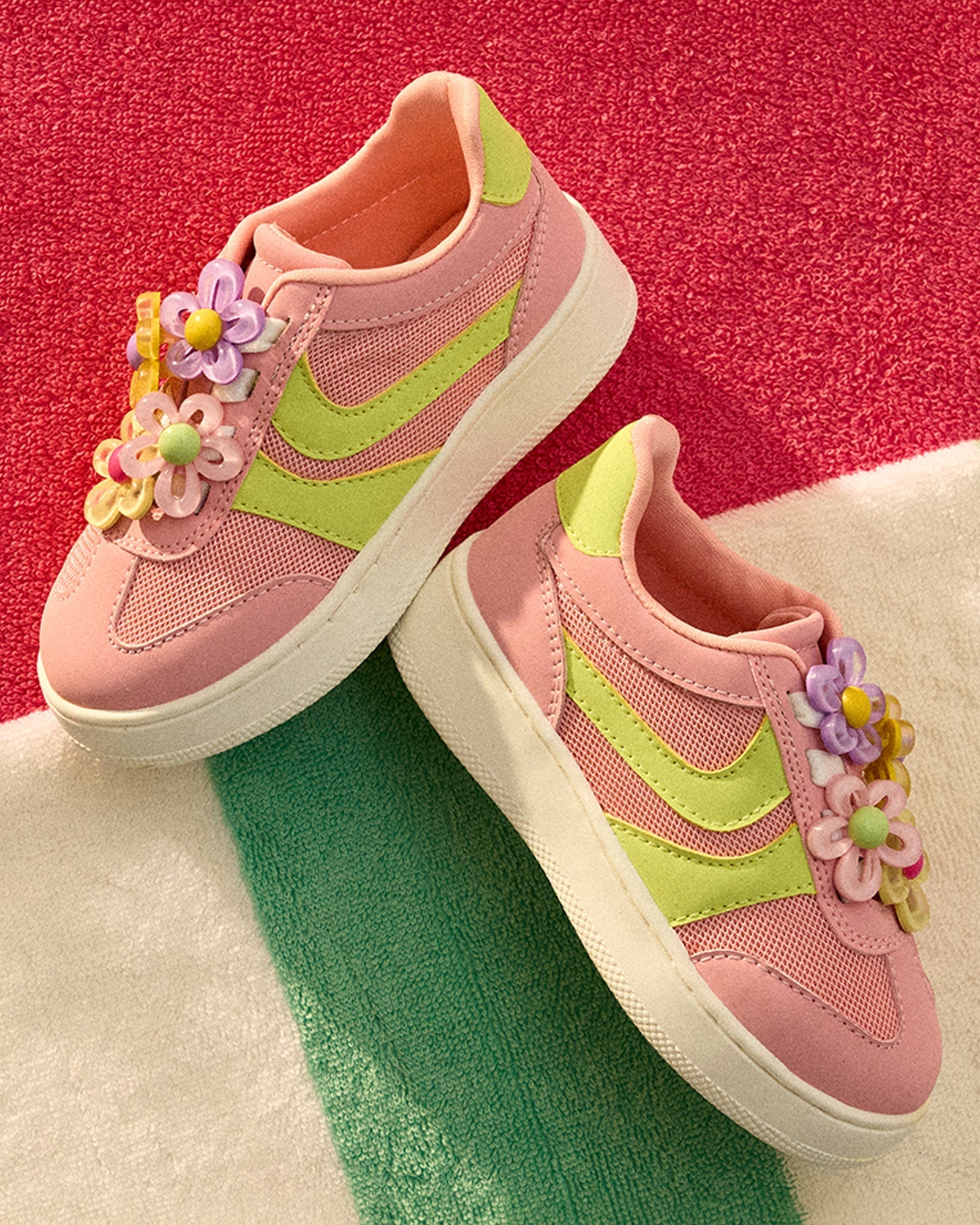 TODDLERS' JERSEY LIME/PINK