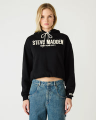 SM LOGO HOODIE BLACK