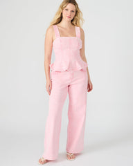 PENELOPI DENIM TOP PINK