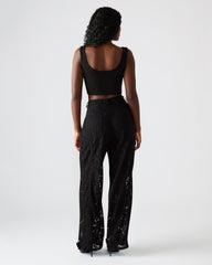 TRE LACE PANT BLACK
