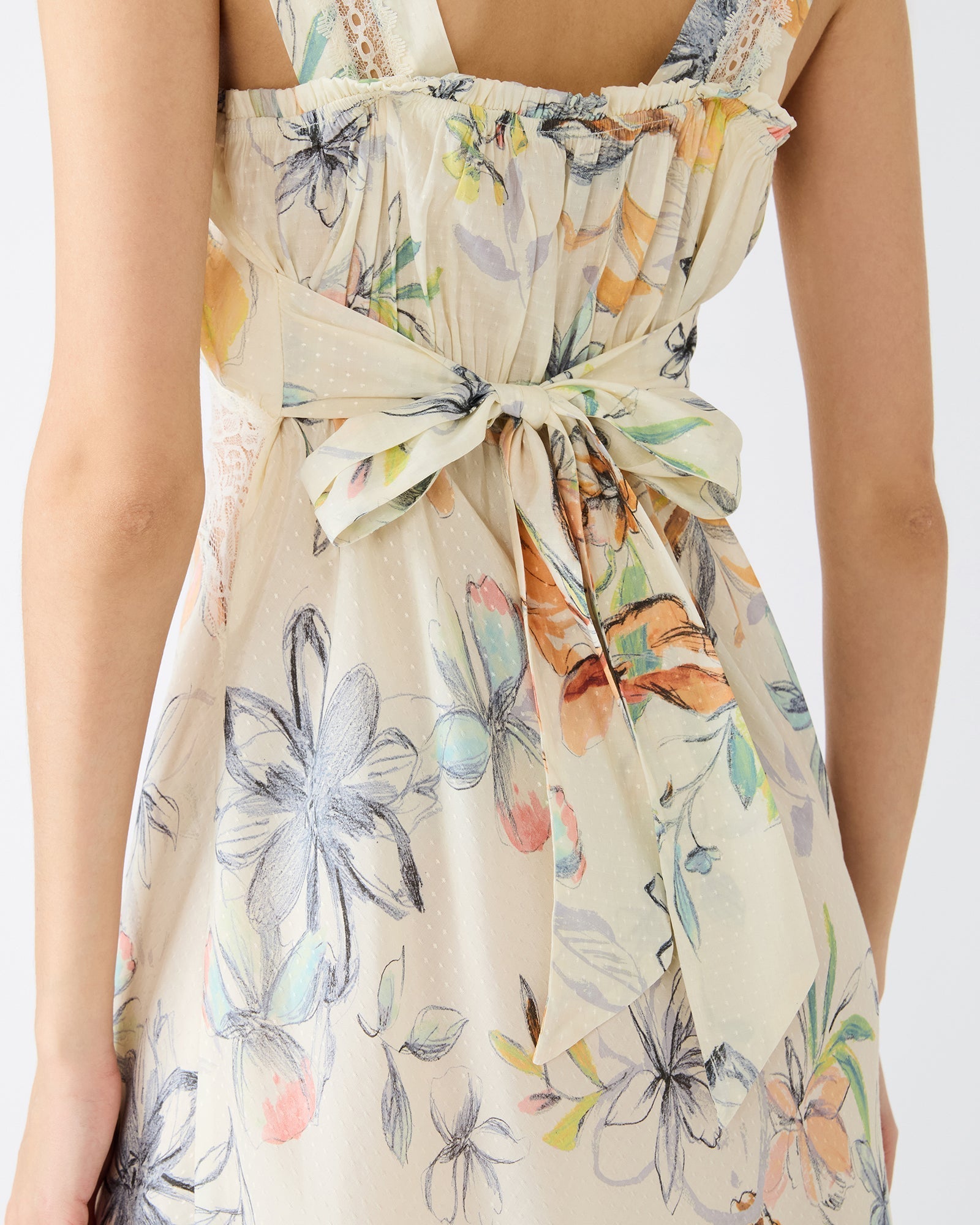 ALEXUS DRESS VINTAGE IVORY
