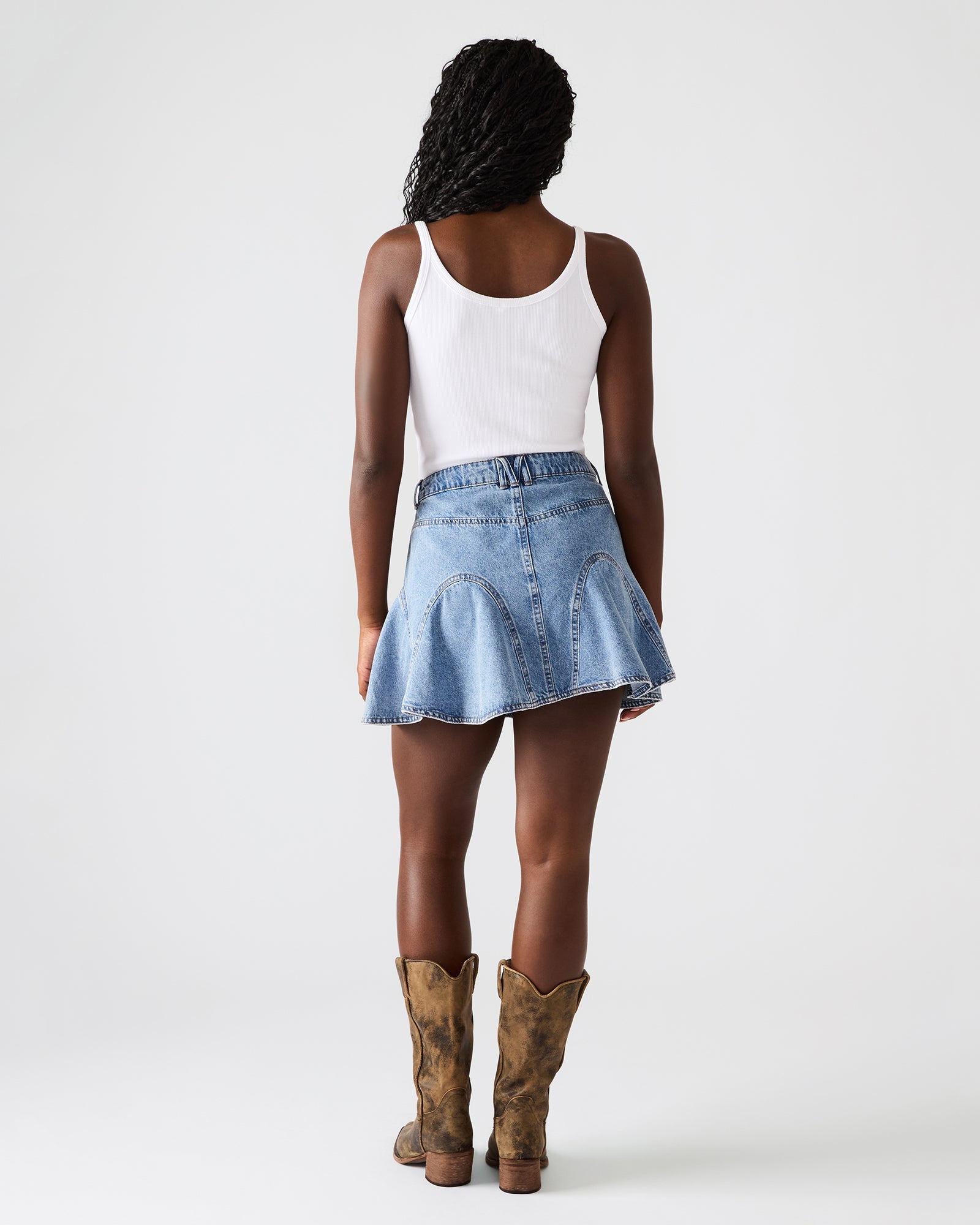 MELANY DENIM SKIRT FOREVER BLUE
