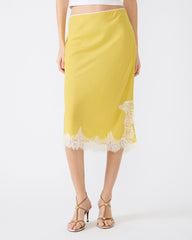 CINTHIA SKIRT GOLDEN LIME