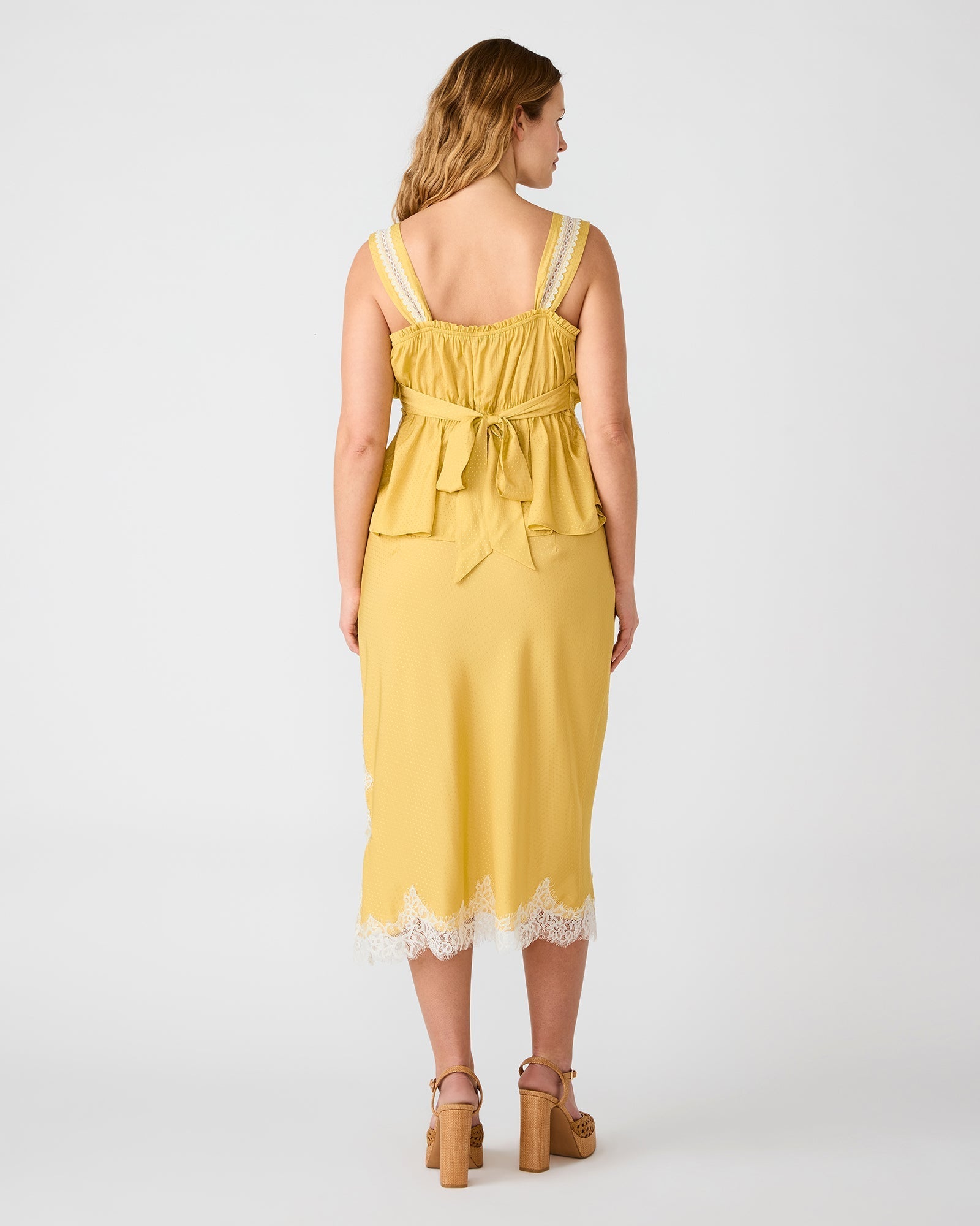 CINTHIA SKIRT GOLDEN LIME