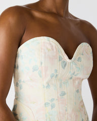 ROSELIA CORSET TOP PEACH BEIGE
