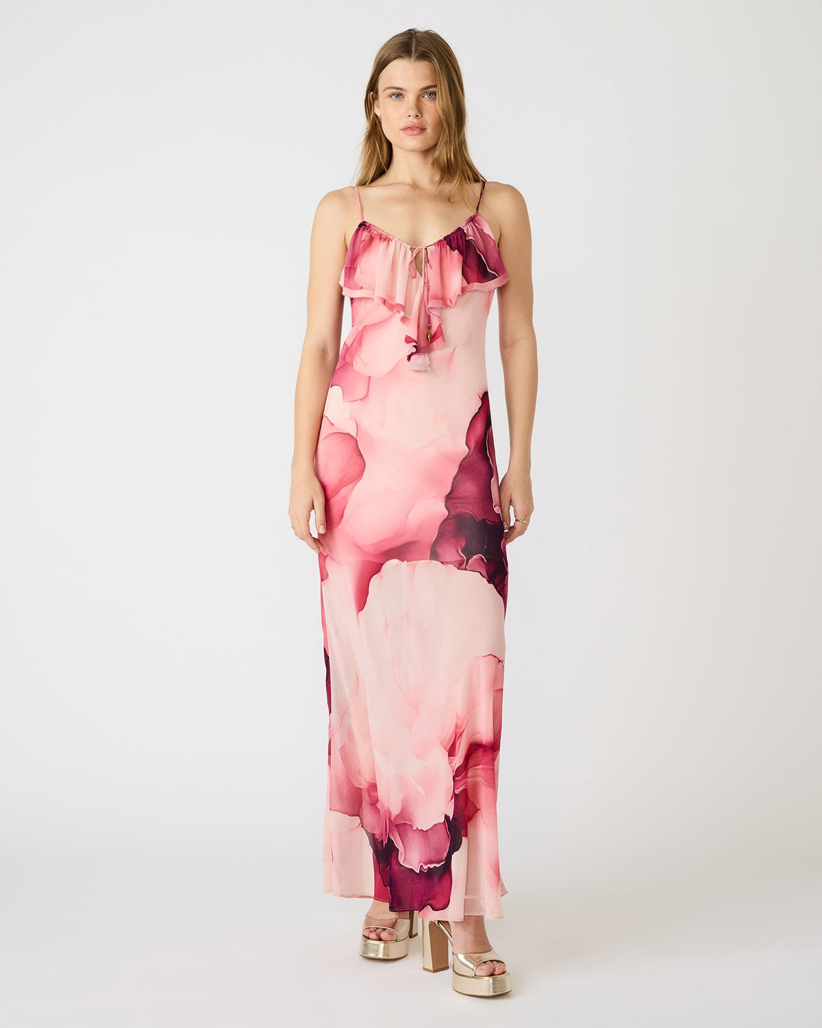 MAXINIA DRESS CORAL CLOUD