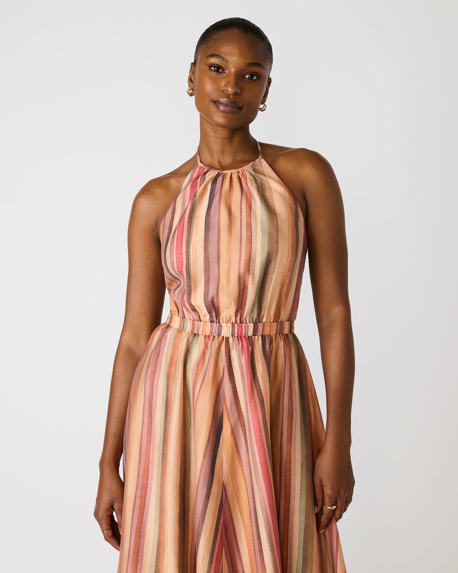DALINA DRESS STRIPE MULTI