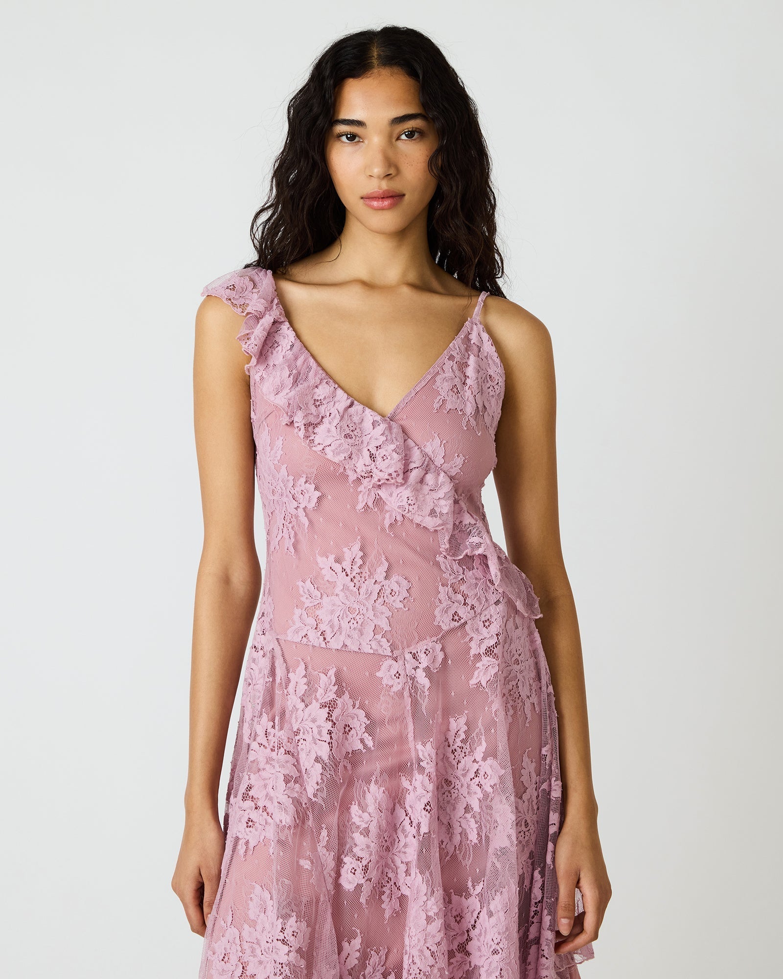 DARIELLA DRESS MAUVE SHADOWS