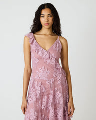 DARIELLA DRESS MAUVE SHADOWS
