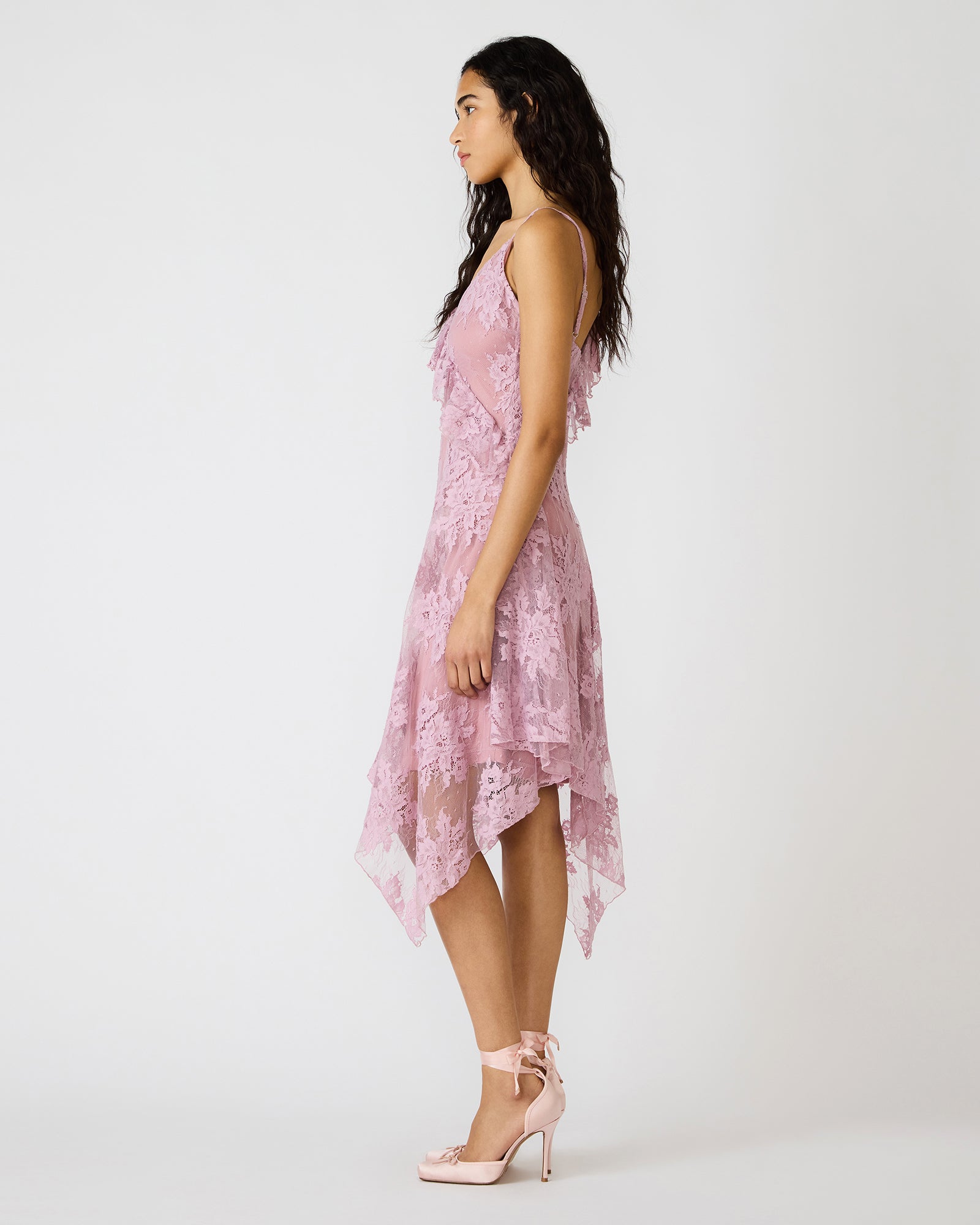 DARIELLA DRESS MAUVE SHADOWS