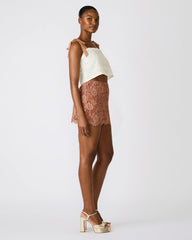 CINDI SKIRT MOCHA HEATHER