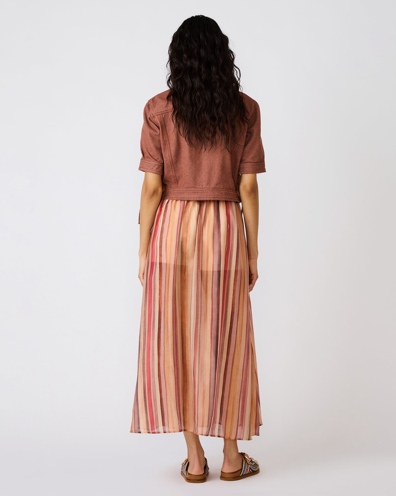 SHILLOH SKIRT STRIPE MULTI