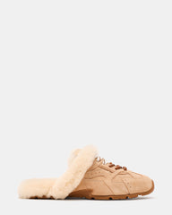 AZIEL MULE FAUX FUR NATURAL