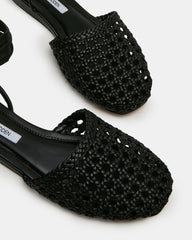 FLUTTER BLACK LEATHER