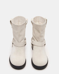 LANI WHITE SUEDE