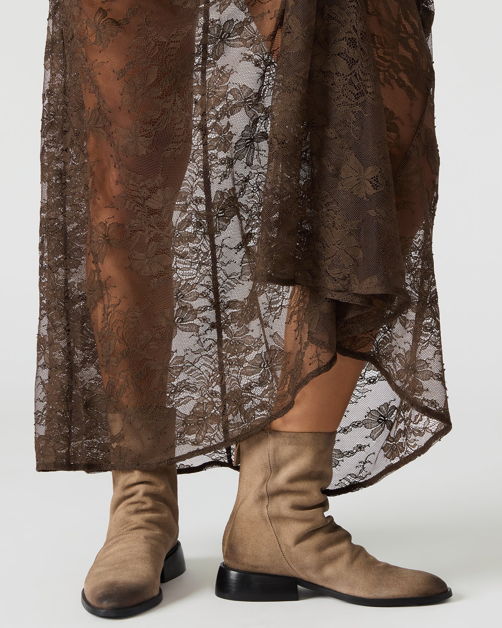 NEXIE TAUPE SUEDE