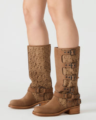 ROCKY FLORAL TAN NUBUCK