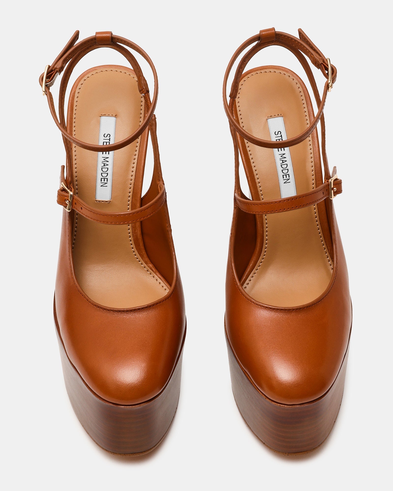 SCOTLYN STACKED TAN LEATHER