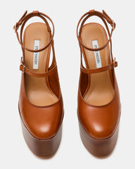 SCOTLYN STACKED TAN LEATHER