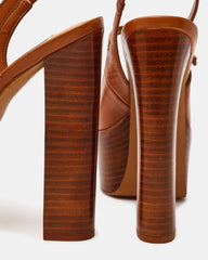 SCOTLYN STACKED TAN LEATHER