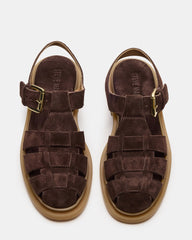 TOPE CHOCOLATE BROWN SUEDE