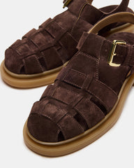 TOPE CHOCOLATE BROWN SUEDE